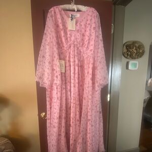 JessaKae Rosamund Dress in Pink- Fits Like a 2X